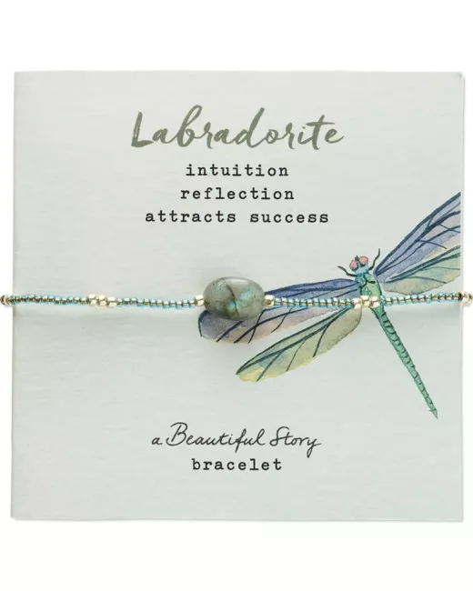 Wishing Labradorite Necklace Silver Colored