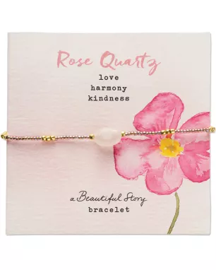 A Beautiful Story - Bracelet Wanting Quartz rose Gold