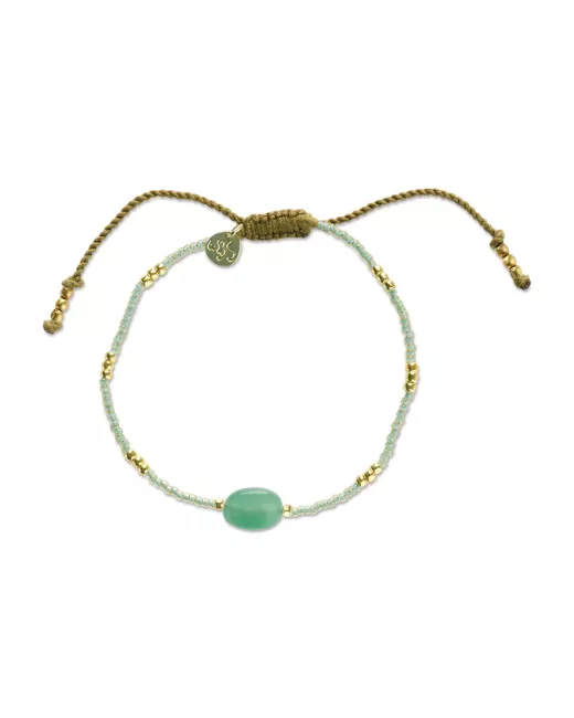 A Beautiful Story - Bracelet Wznting Aventurine Gold