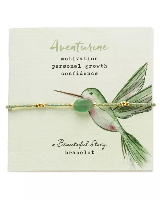 A Beautiful Story - Bracelet Wznting Aventurine Gold