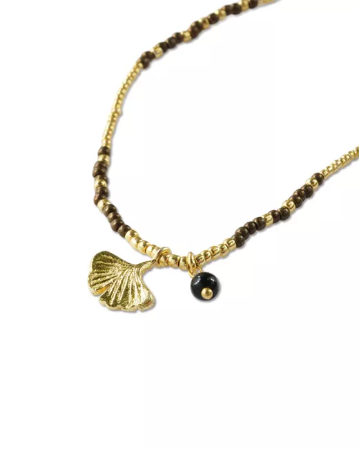 Adventurous Citrine Necklace Gold Colored