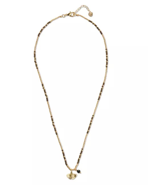 Adventurous Citrine Necklace Gold Colored