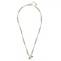 Honored Black Onyx Necklace Gold Colored