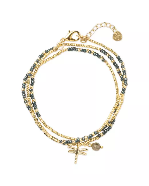 Honored Black Onyx Necklace Gold Colored