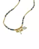 Honored Black Onyx Necklace Gold Colored
