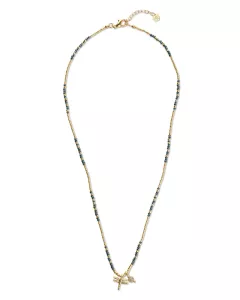 Honored Black Onyx Necklace Gold Colored