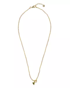 Honored Labradorite Necklace Gold Colored