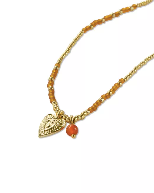 A Beautiful Story - Collier Honored Cornaline Gold