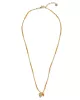 Honored Rose Quartz Necklace Gold Colored