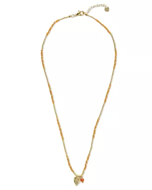 Honored Rozenkwarts Ketting Goudkleurig