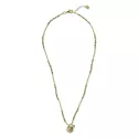 Honored Aventurine Necklace Gold Colored