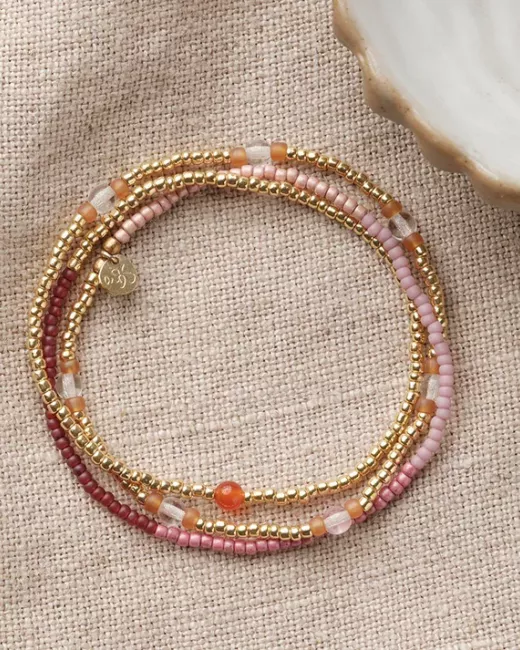 A Beautiful Story - Bracelet Balanced Cornaline Gold