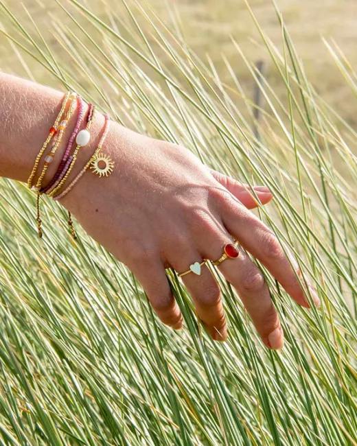 A Beautiful Story - Bracelet Balanced Cornaline Gold