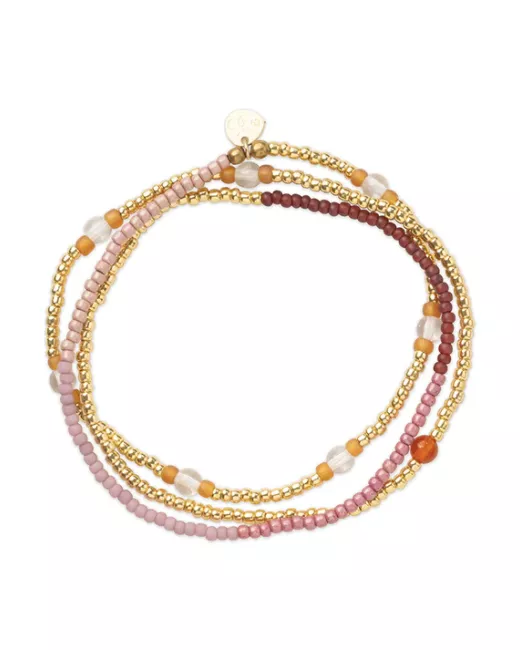 A Beautiful Story - Bracelet Balanced Cornaline Gold
