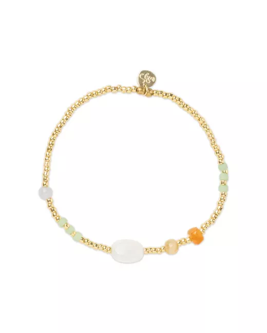 A Beautiful Story - Bracelet Amuse Pierre de Lune Doré