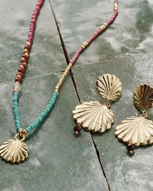 Adventurous Labradoriet Ketting Goudkleurig