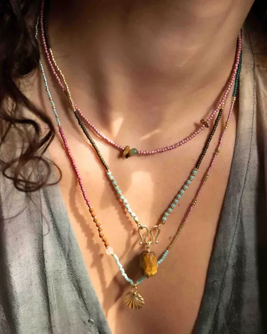 A Beautiful Story - Collier Adventurous Quartz Rose Gold