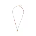 Adventurous Rose Quartz Necklace Gold Colored