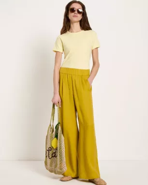 Striped Pants in Organic Cotton