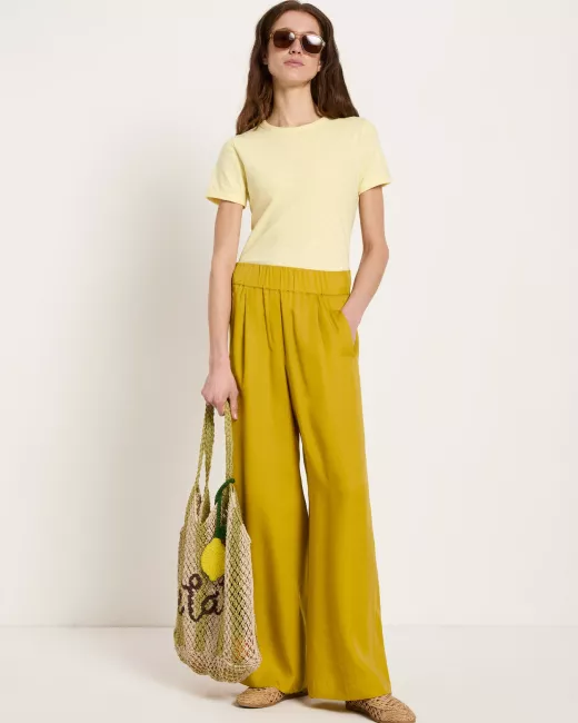 Striped Pants in Organic Cotton