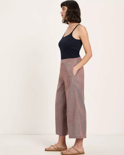 LANIUS - Pantalon en lin et coton biologique