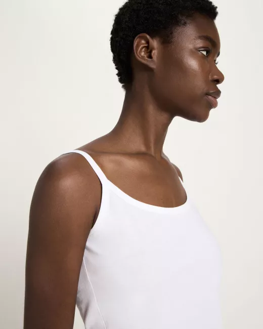 Wide-leg trousers in organic cotton