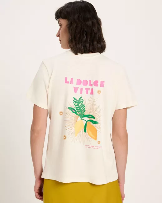 T-shirt van hennep en biologisch katoen