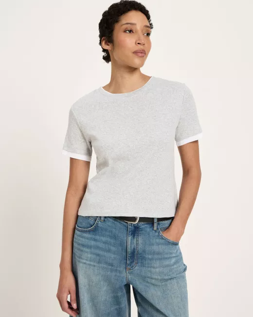 T-shirt van hennep en biologisch katoen