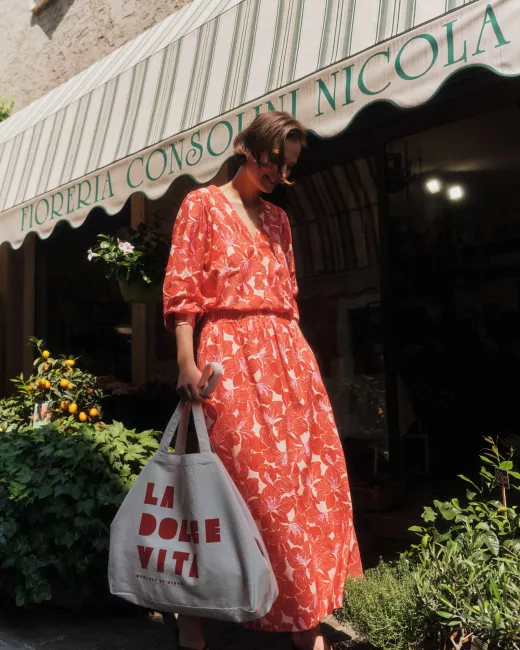 Midi-rok van biologisch katoen