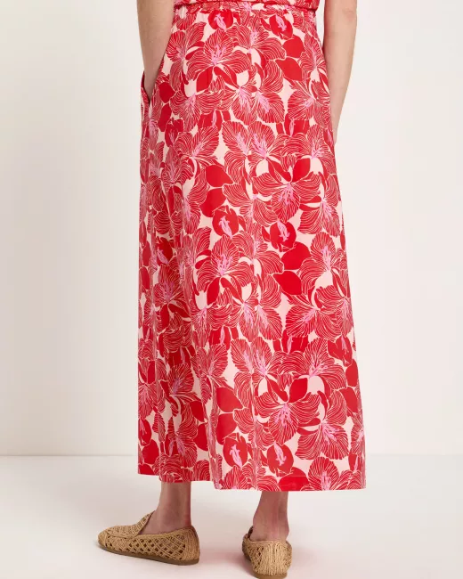 Organic cotton midi skirt