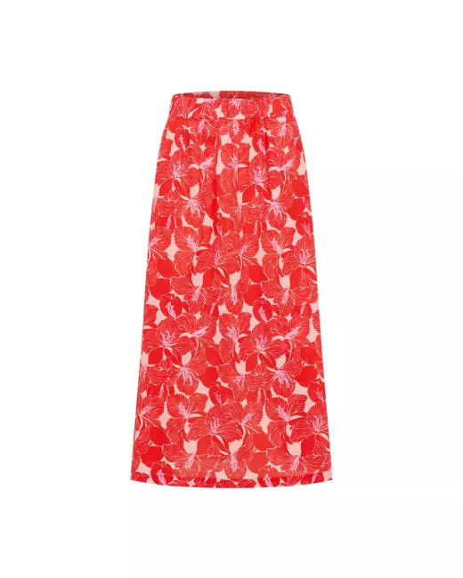 Organic cotton midi skirt