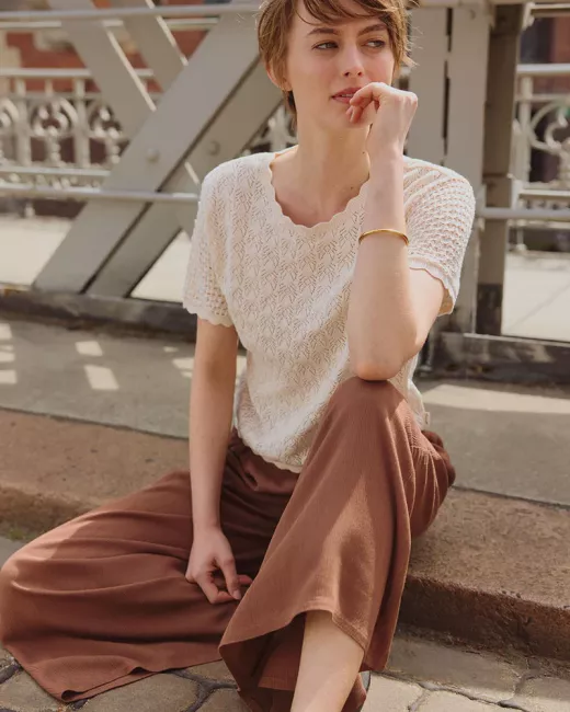 TRANQUILLO - Pull Emmaa en coton bio