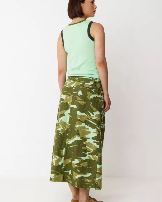 Organic cotton midi skirt