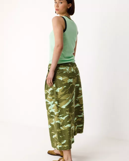 Organic cotton midi skirt