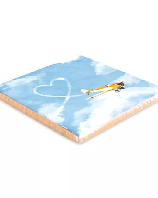 Handcrafted decorative ceramic tiles 10x10cm