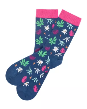 Organic cotton patterned socks Sedaa