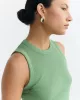THINKING MU - Débardeur vert en coton bio