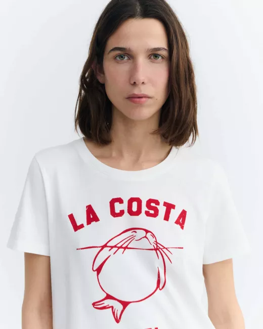 THINKING MU - T-shirt ANIMAL MOTEL IDA en coton bio