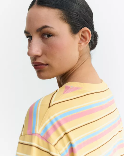 Thinking MU - T-shirt FUNKY STRIPES SAHARA SUN LUCIA