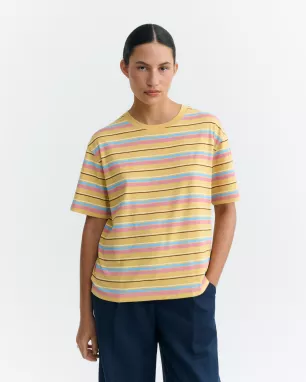 Thinking MU - T-shirt FUNKY STRIPES SAHARA SUN LUCIA