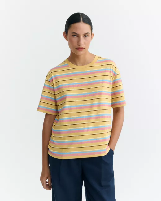 Thinking MU - T-shirt FUNKY STRIPES SAHARA SUN LUCIA