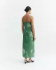 THINKING MU - Robe longue verte Typia Sunniva
