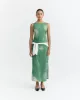 THINKING MU - Robe longue verte Typia Sunniva