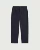 THINKING MU - Travel pants navy en coton bio