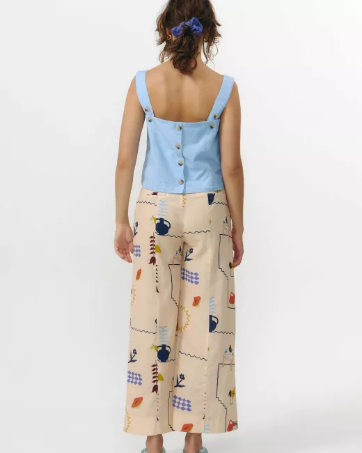 SUITE13LAB - Pantalon ULLA en coton bio et lin