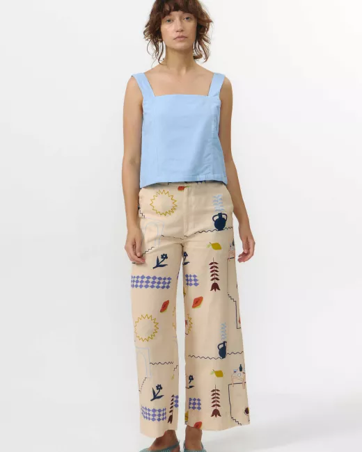SUITE13LAB - Pantalon ULLA en coton bio et lin