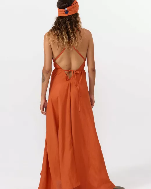 SUITE13LAB - Robe longue multiposition en lin