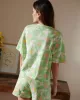 We are Jolies - Pyjama en coton bio Bird Vert