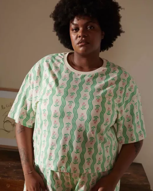 Lang biologisch katoenen pyjama - Zèbra