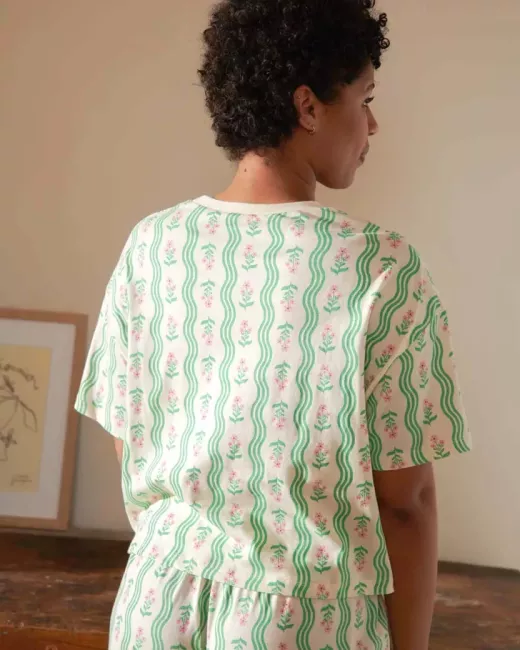 Lang biologisch katoenen pyjama - Zèbra